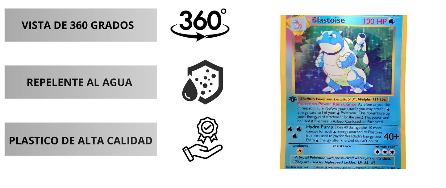 Arte Pokémon con Ilusión Óptica (Lenticular)